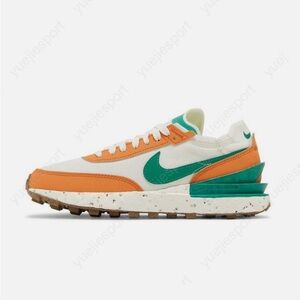 Nike 
Waffle One Crater NN Sneaker 
Sail, Malachite.Hot Curry.Gum, Medium Brown